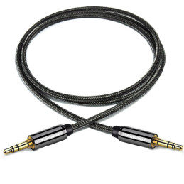 Universalus kabelio mini lizdas AUX 3m juodas