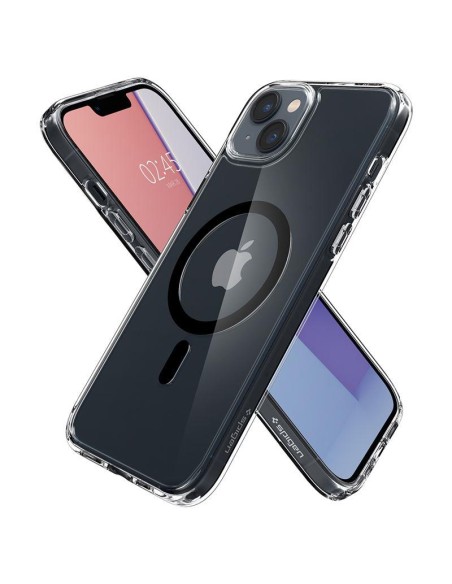 Spigen Ultra Hybrid Mag Dėklas su MagSafe, skirtas iPhone 14 Plus – skaidrus ir juodas Spigen Ultra Hybrid Mag Dėklas su MagSafe, skirtas iPhone 14 Plus – skaidrus ir juodas