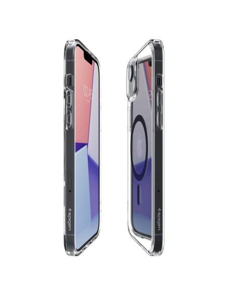 Spigen Ultra Hybrid Mag Dėklas su MagSafe, skirtas iPhone 14 Plus – skaidrus ir juodas Spigen Ultra Hybrid Mag Dėklas su MagSafe, skirtas iPhone 14 Plus – skaidrus ir juodas