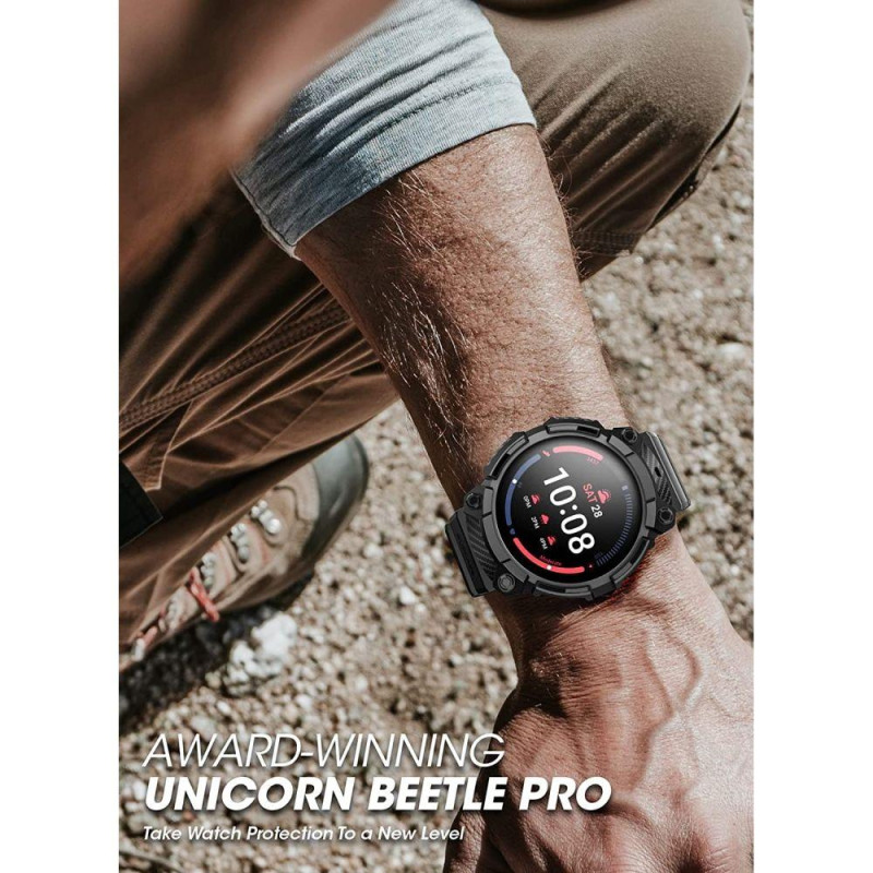 Unicorn Beetle Pro Supcase dėklas, skirtas Samsung Galaxy Watch 5 Pro (45mm) - juodas