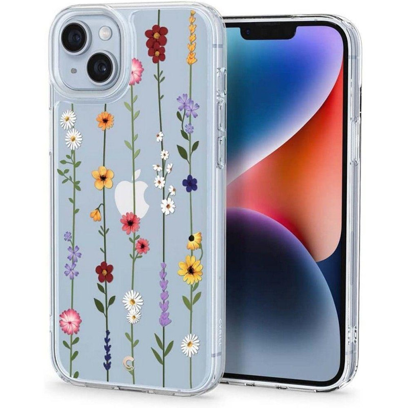 Spigen Cyrill Cecile dėklas iPhone 14 Plus - skaidrus su gėlėmis