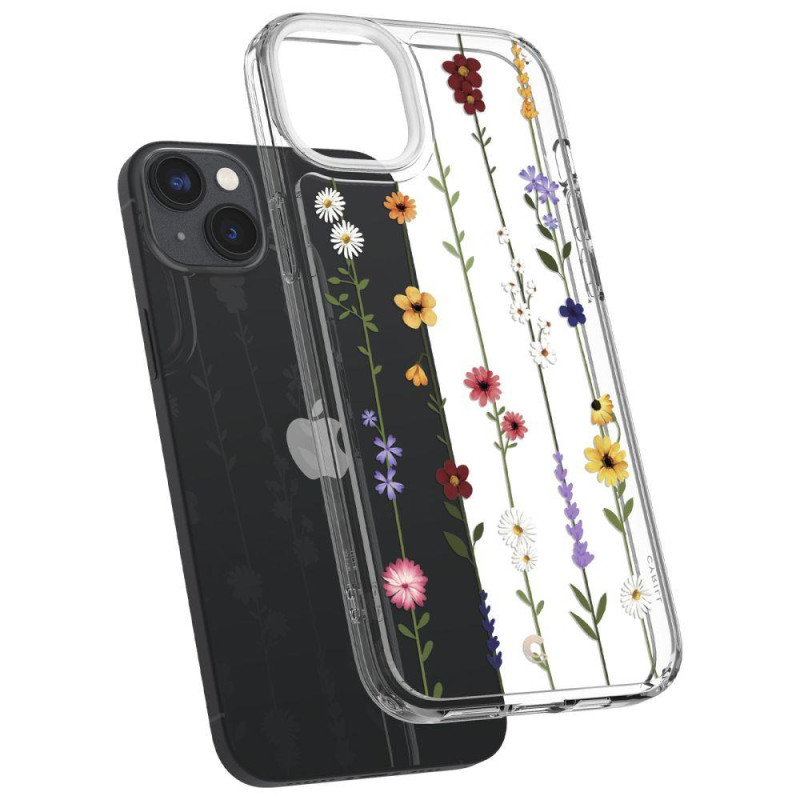 Spigen Cyrill Cecile dėklas iPhone 14 Plus - skaidrus su gėlėmis