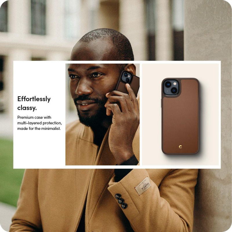 Spigen Cyrill Kajuk Mag dėklas su MagSafe iPhone 14 Plus - rudas