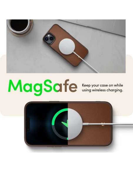 Spigen Cyrill Kajuk Mag dėklas su MagSafe iPhone 14 Plus - rudas