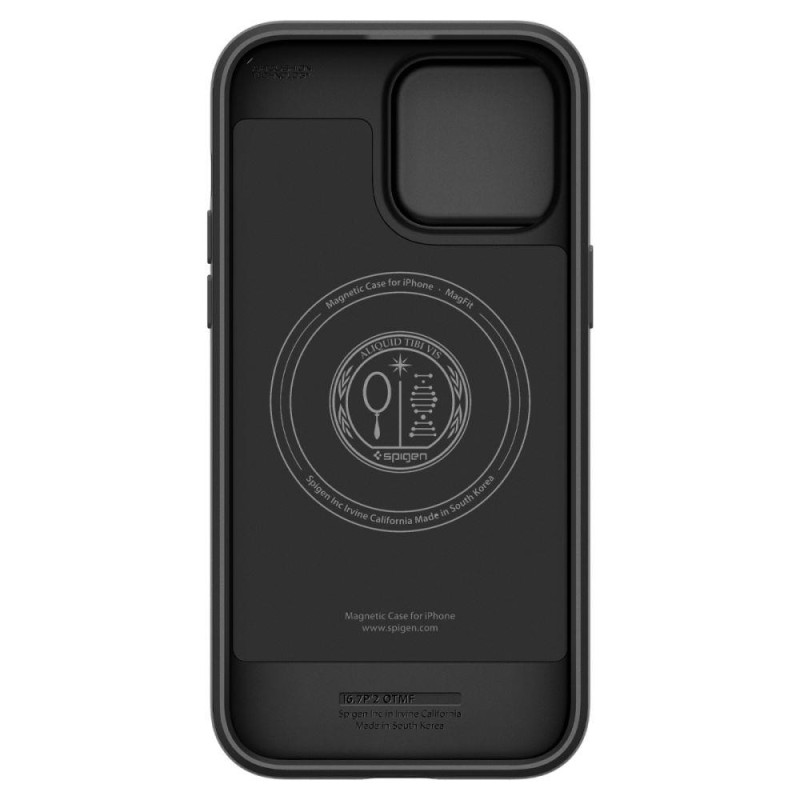 Spigen Optik Armor Mag dėklas su MagSafe, skirtas iPhone 14 Pro Max - juodas