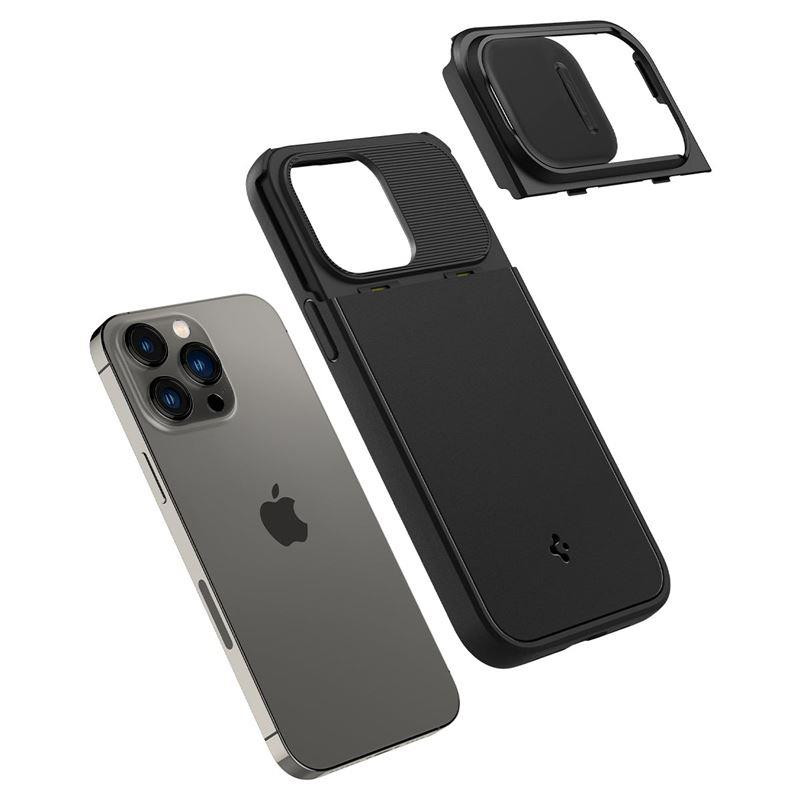 Spigen Optik Armor Mag dėklas su MagSafe iPhone 14 Pro - juodas