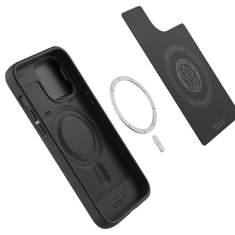 Spigen Optik Armor Mag dėklas su MagSafe iPhone 14 Pro - juodas