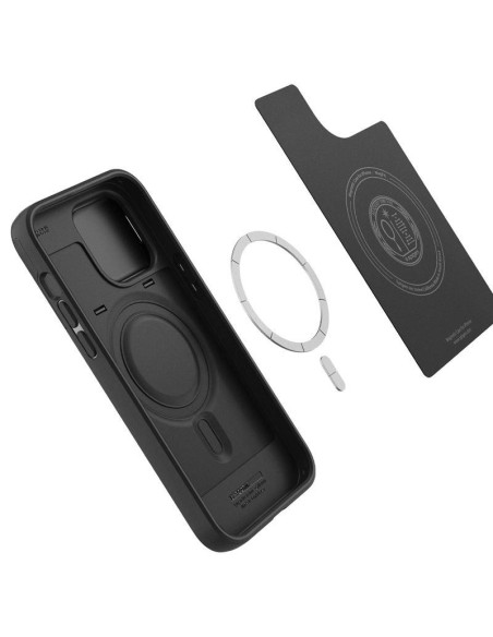 Spigen Optik Armor Mag dėklas su MagSafe iPhone 14 Pro - juodas Spigen Optik Armor Mag dėklas su MagSafe iPhone 14 Pro - juodas