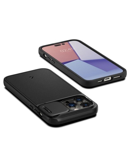 Spigen Optik Armor Mag dėklas su MagSafe iPhone 14 Pro - juodas Spigen Optik Armor Mag dėklas su MagSafe iPhone 14 Pro - juodas