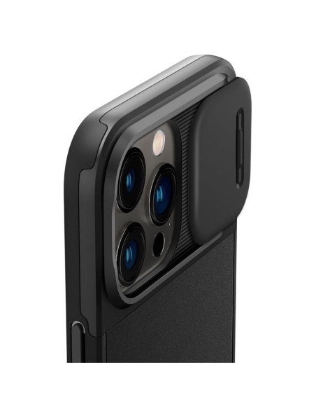 Spigen Optik Armor Mag dėklas su MagSafe iPhone 14 Pro - juodas Spigen Optik Armor Mag dėklas su MagSafe iPhone 14 Pro - juodas