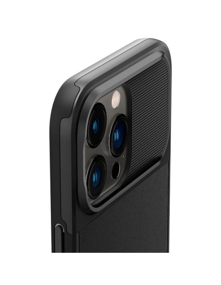 Spigen Optik Armor Mag dėklas su MagSafe iPhone 14 Pro - juodas Spigen Optik Armor Mag dėklas su MagSafe iPhone 14 Pro - juodas