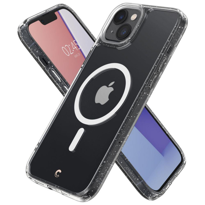 Spigen Cyrill Shine Mag dėklas su MagSafe iPhone 14 Plus - skaidrus ir blizgantis