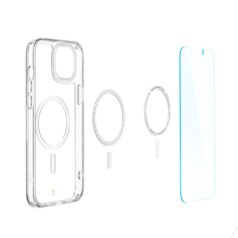 Spigen Cyrill Shine Mag dėklas su MagSafe iPhone 14 Plus - skaidrus ir blizgantis