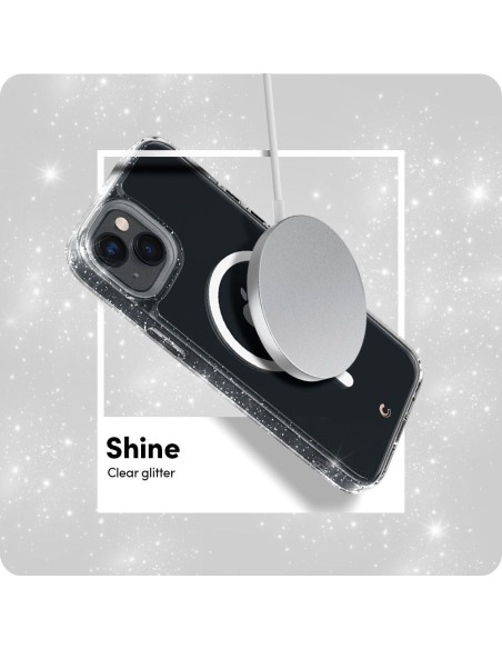Spigen Cyrill Shine Mag dėklas su MagSafe iPhone 14 Plus - skaidrus ir blizgantis Spigen Cyrill Shine Mag dėklas su MagSafe iPhone 14 Plus - skaidrus ir blizgantis