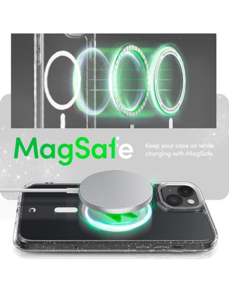 Spigen Cyrill Shine Mag dėklas su MagSafe iPhone 14 Plus - skaidrus ir blizgantis Spigen Cyrill Shine Mag dėklas su MagSafe iPhone 14 Plus - skaidrus ir blizgantis