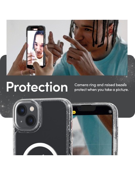 Spigen Cyrill Shine Mag dėklas su MagSafe iPhone 14 Plus - skaidrus ir blizgantis Spigen Cyrill Shine Mag dėklas su MagSafe iPhone 14 Plus - skaidrus ir blizgantis