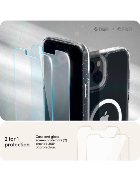 Spigen Cyrill Shine Mag dėklas su MagSafe iPhone 14 Plus - skaidrus ir blizgantis Spigen Cyrill Shine Mag dėklas su MagSafe iPhone 14 Plus - skaidrus ir blizgantis