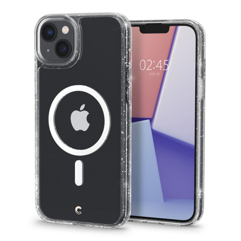 Spigen Cyrill Shine Mag dėklas su MagSafe iPhone 14 Plus - skaidrus ir blizgantis