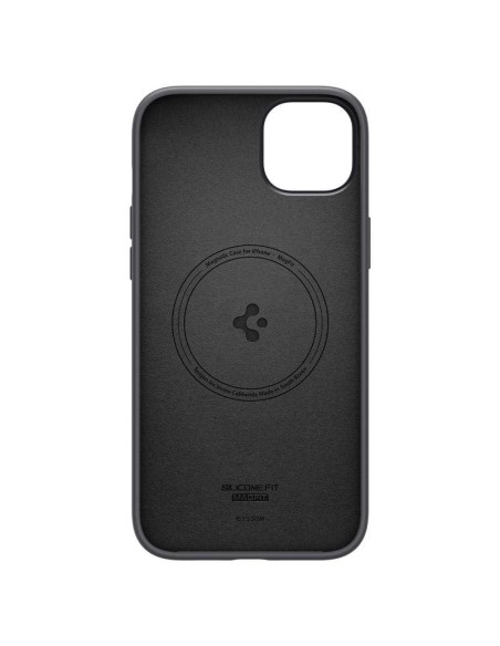 Spigen Silicone Fit Mag dėklas su MagSafe iPhone 14 Plus - juodas Spigen Silicone Fit Mag dėklas su MagSafe iPhone 14 Plus - juodas