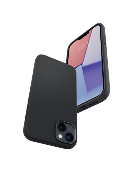 Spigen Silicone Fit Mag dėklas su MagSafe iPhone 14 Plus - juodas Spigen Silicone Fit Mag dėklas su MagSafe iPhone 14 Plus - juodas