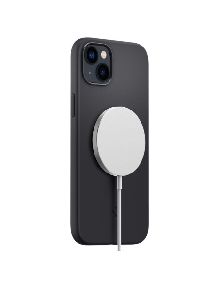 Spigen Silicone Fit Mag dėklas su MagSafe iPhone 14 Plus - juodas Spigen Silicone Fit Mag dėklas su MagSafe iPhone 14 Plus - juodas