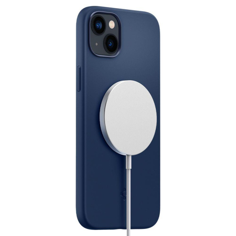 Spigen Silicone Fit Mag dėklas su MagSafe iPhone 14 Plus - mėlynas