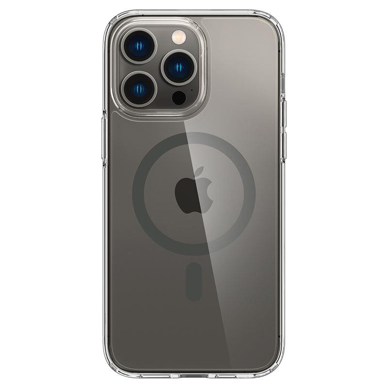 Spigen Ultra Hybrid Mag dėklas su MagSafe, skirtas iPhone 14 Pro - skaidrus ir grafitas