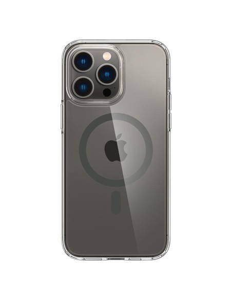 Spigen Ultra Hybrid Mag dėklas su MagSafe, skirtas iPhone 14 Pro - skaidrus ir grafitas Spigen Ultra Hybrid Mag dėklas su MagSafe, skirtas iPhone 14 Pro - skaidrus ir grafitas