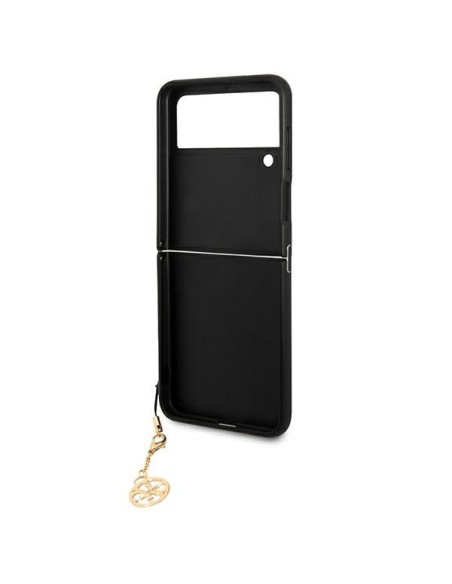 Guess GUHCZF4GF4GBR F721 Z Flip 4 rudas/ rudas kietas dėklas 4G Charms Collection