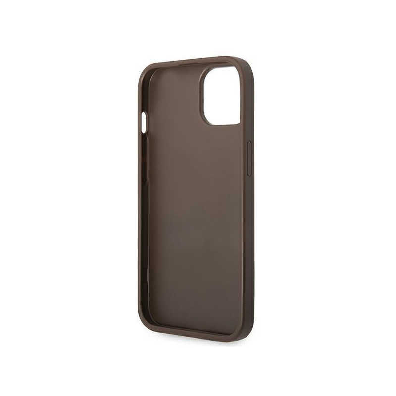 Guess GUHCP14MG4GFBR iPhone 14 Plus 6,7" rudas/ rudas kietas dėklas 4G metalinis auksinis logotipas