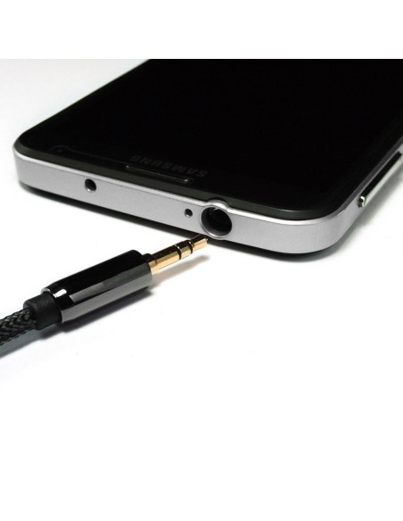 Universalus kabelio mini lizdas AUX 3m juodas