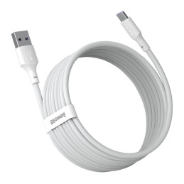 2x USB laidas USB-C greitas įkrovimas Maitinimo tiekimas Greitas įkrovimas 40 W 5 A 1,5 m baltas
