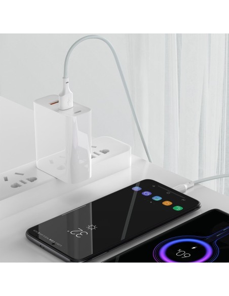 2x USB laidas USB-C greitas įkrovimas Maitinimo tiekimas Greitas įkrovimas 40 W 5 A 1,5 m baltas 2x USB laidas USB-C greitas įkrovimas Maitinimo tiekimas Greitas įkrovimas 40 W 5 A 1,5 m baltas