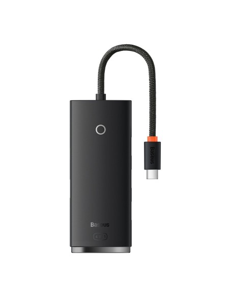 Lite serijos USB-C HUB adapteris 4x USB 3.0 25cm juodas Lite serijos USB-C HUB adapteris 4x USB 3.0 25cm juodas