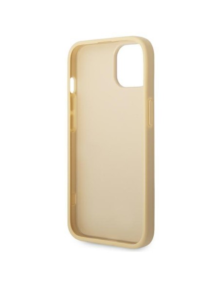 Guess Glitter Script dėklas iPhone 14 Plus - auksinis