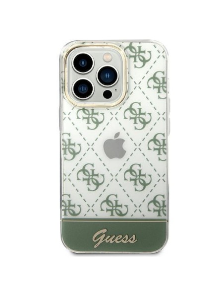 Guess GUHCP14XHG4MHA iPhone 14 Pro Max 6,7" chaki kieto dėklo 4G šablono scenarijus Guess GUHCP14XHG4MHA iPhone 14 Pro Max 6,7" chaki kieto dėklo 4G šablono scenarijus