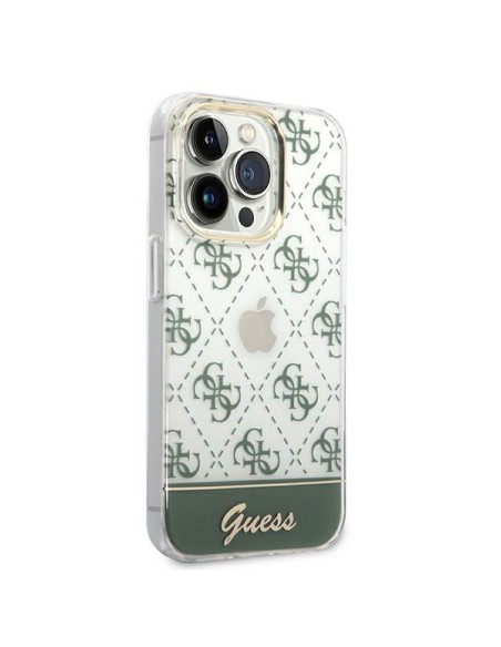 Guess GUHCP14XHG4MHA iPhone 14 Pro Max 6,7" chaki kieto dėklo 4G šablono scenarijus Guess GUHCP14XHG4MHA iPhone 14 Pro Max 6,7" chaki kieto dėklo 4G šablono scenarijus