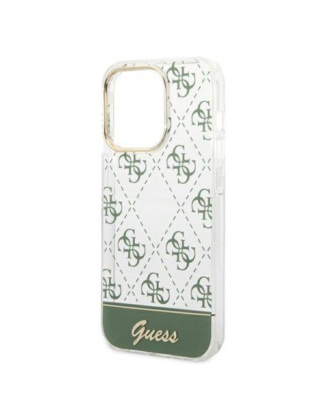 Guess GUHCP14XHG4MHA iPhone 14 Pro Max 6,7" chaki kieto dėklo 4G šablono scenarijus Guess GUHCP14XHG4MHA iPhone 14 Pro Max 6,7" chaki kieto dėklo 4G šablono scenarijus