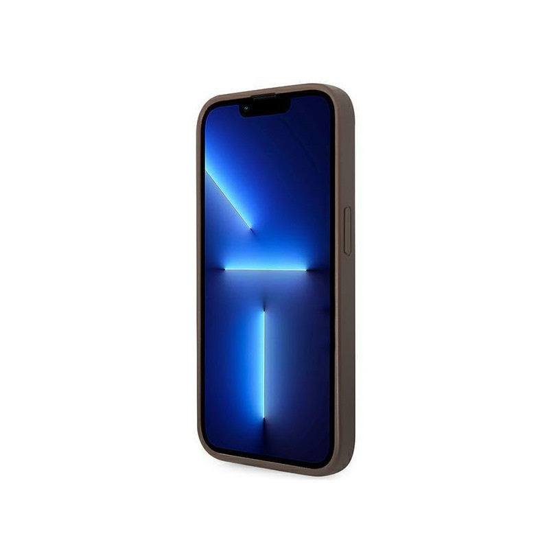 Guess GUHCP14XG4GLBR iPhone 14 Pro Max 6,7" rudas/ rudas kietas dėklas 4G Stripe Collection