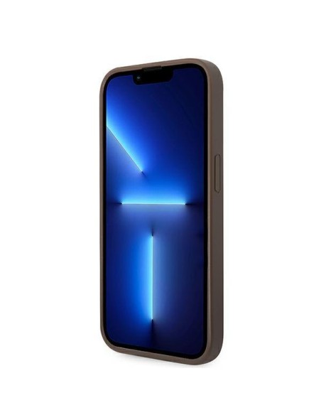 Guess GUHCP14XG4GLBR iPhone 14 Pro Max 6,7" rudas/ rudas kietas dėklas 4G Stripe Collection Guess GUHCP14XG4GLBR iPhone 14 Pro Max 6,7" rudas/ rudas kietas dėklas 4G Stripe Collection