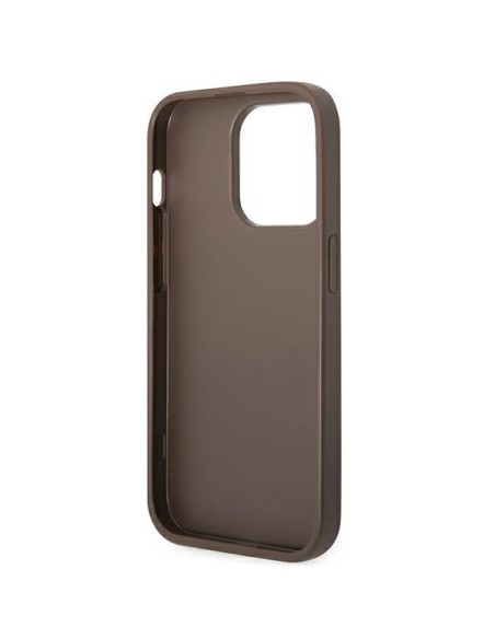 Guess GUHCP14XG4GLBR iPhone 14 Pro Max 6,7" rudas/ rudas kietas dėklas 4G Stripe Collection Guess GUHCP14XG4GLBR iPhone 14 Pro Max 6,7" rudas/ rudas kietas dėklas 4G Stripe Collection