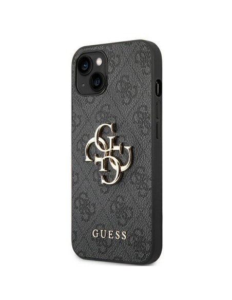 Guess 4G Big Metal Logo dėklas, skirtas iPhone 14 Plus - pilkas Guess 4G Big Metal Logo dėklas, skirtas iPhone 14 Plus - pilkas