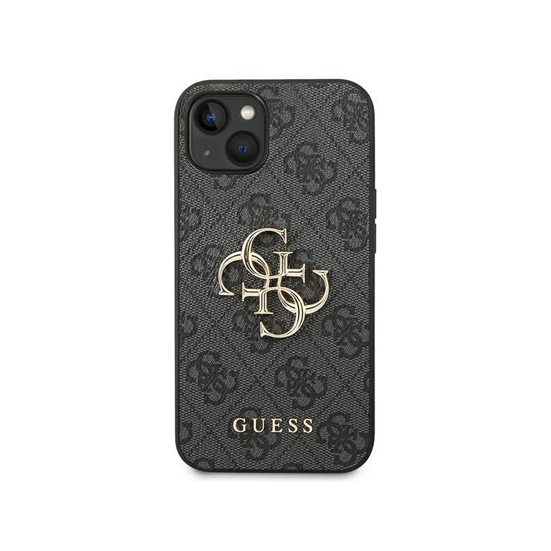 Guess 4G Big Metal Logo dėklas, skirtas iPhone 14 Plus - pilkas