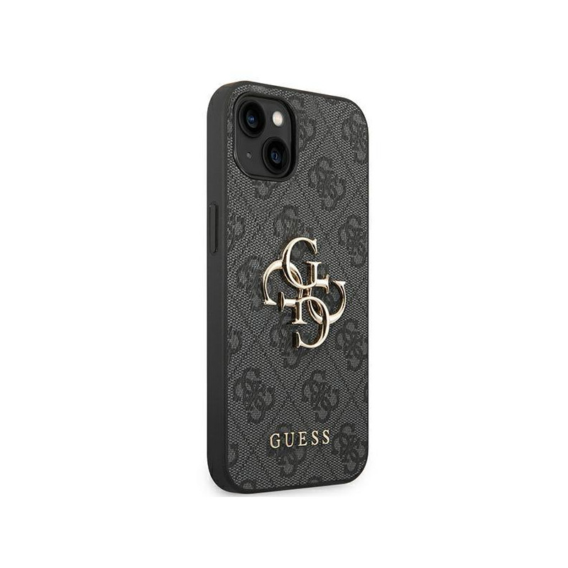 Guess 4G Big Metal Logo dėklas, skirtas iPhone 14 Plus - pilkas