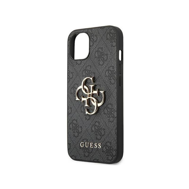 Guess 4G Big Metal Logo dėklas, skirtas iPhone 14 Plus - pilkas