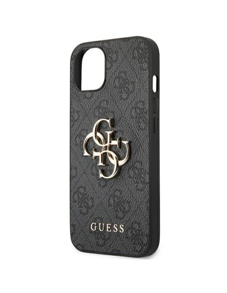 Guess 4G Big Metal Logo dėklas, skirtas iPhone 14 Plus - pilkas Guess 4G Big Metal Logo dėklas, skirtas iPhone 14 Plus - pilkas