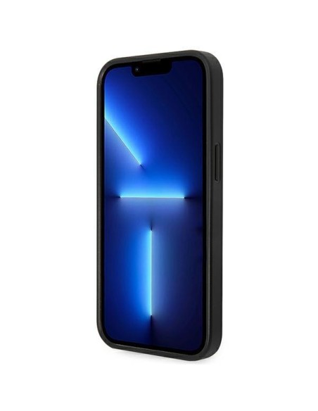 Karl Lagerfeld Saffiano Choupette Head Patch dėklas iPhone 14 Plus - sidabrinis