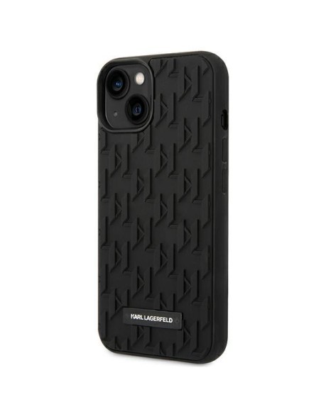 Karl Lagerfeld 3D Monogram dėklas iPhone 14 Plus - juodas Karl Lagerfeld 3D Monogram dėklas iPhone 14 Plus - juodas