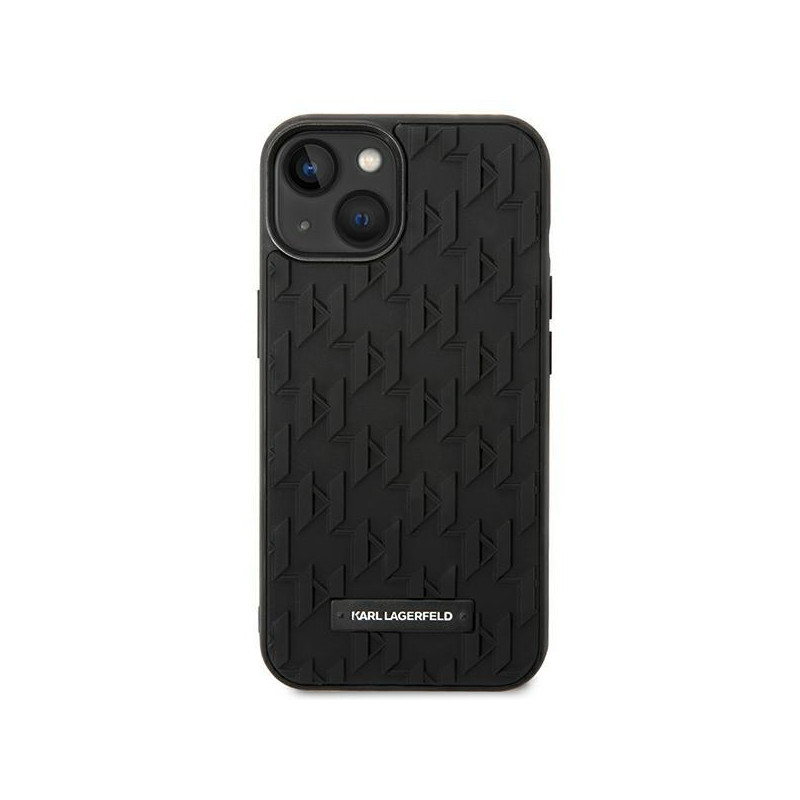 Karl Lagerfeld 3D Monogram dėklas iPhone 14 Plus - juodas