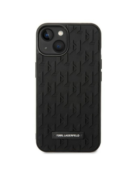 Karl Lagerfeld 3D Monogram dėklas iPhone 14 Plus - juodas Karl Lagerfeld 3D Monogram dėklas iPhone 14 Plus - juodas